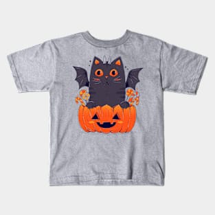 Spooky Cat Kids T-Shirt